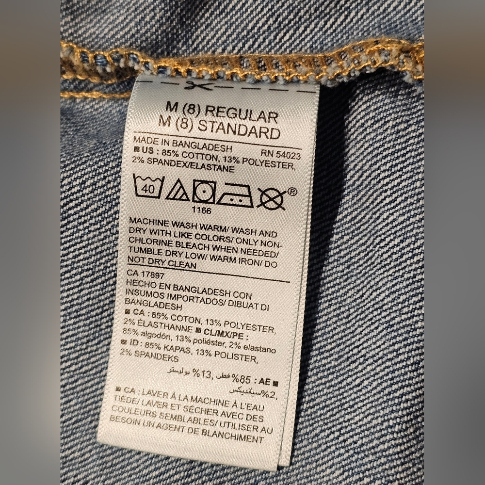 Old Navy Girls Denim Jacket Size 8 - Picture 4 of 5